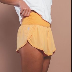 Free People Game Time Shorts in Cantaloupe